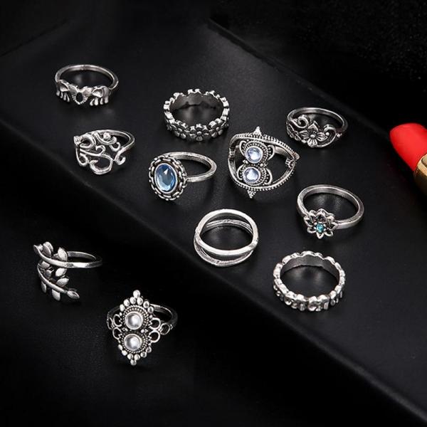 Ring set women rings for girls charms rings set for women boho jewelry punk  accessories bagues anillos mujer schmuck